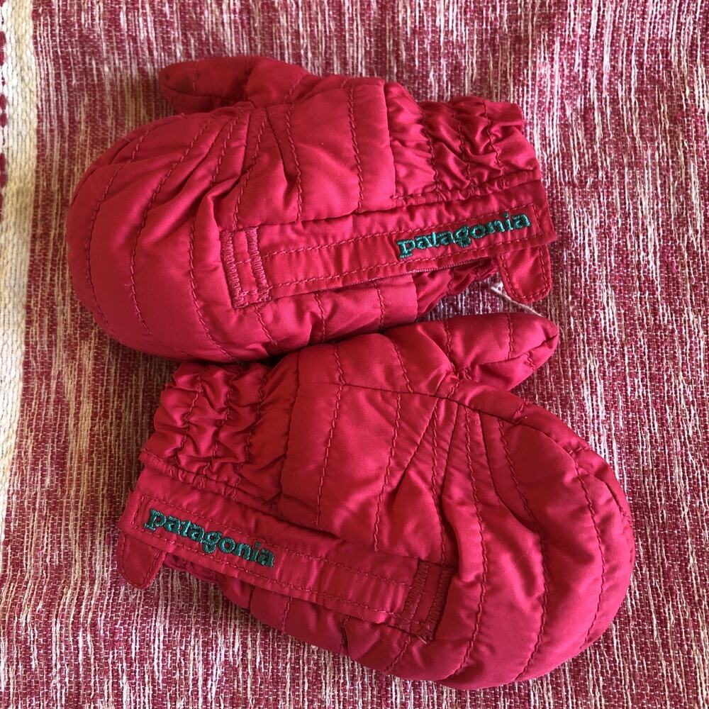 PATAGONIA BABY PUFF MITTS 0-3M STRAIGHT Pink INFANT MITTENS insulated